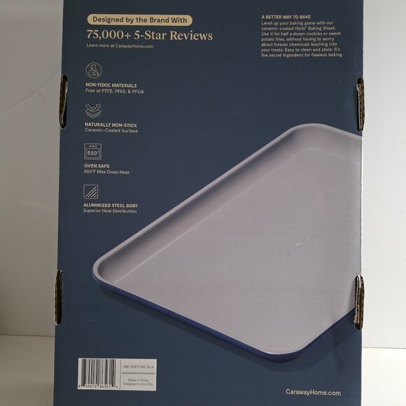 Caraway 15" x 10" Medium Blue Baking Sheet - New in Box! - Picture 2 of 4